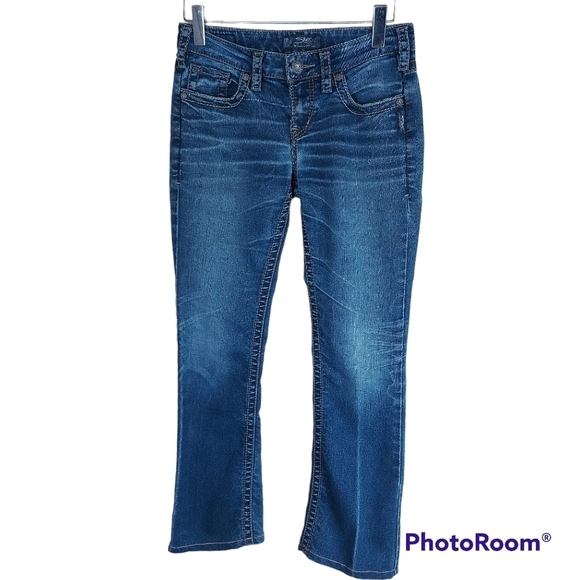 📣2/40$📣 SILVER Aiko bootcut stretch jeans size 27 - Picture 1 of 9